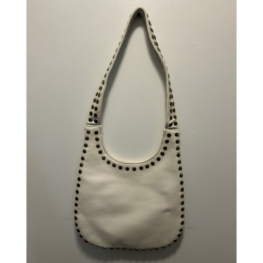 Fashion Express Original White‎ Studded Bag RARE